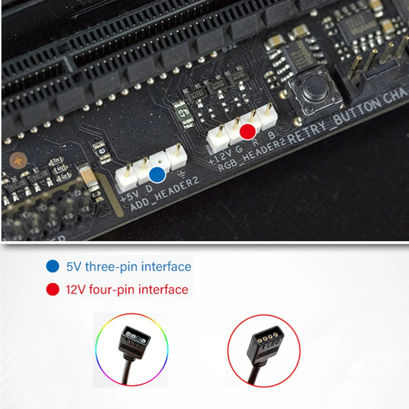 Graphic Video Card Bracket VGA Holder With 2.4 inch LCD Display Support