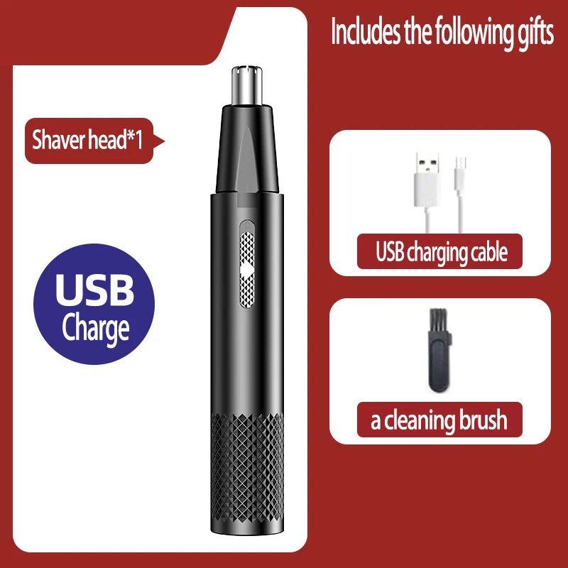 Electric Portable Men Mini Nose Hair Trimmer