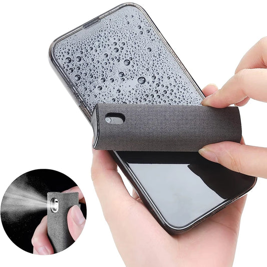 2 in 1 Microfiber Screen Cleaner Spray Bottle Mobile Phone