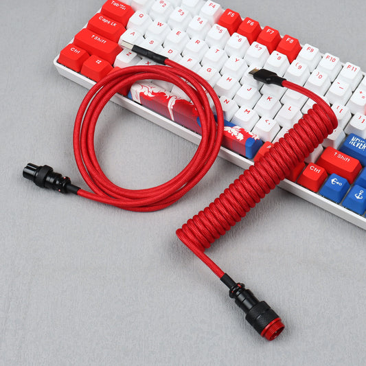 USB A to Type C for Mechanical Gaming Keyboard Double Sleeved Wire